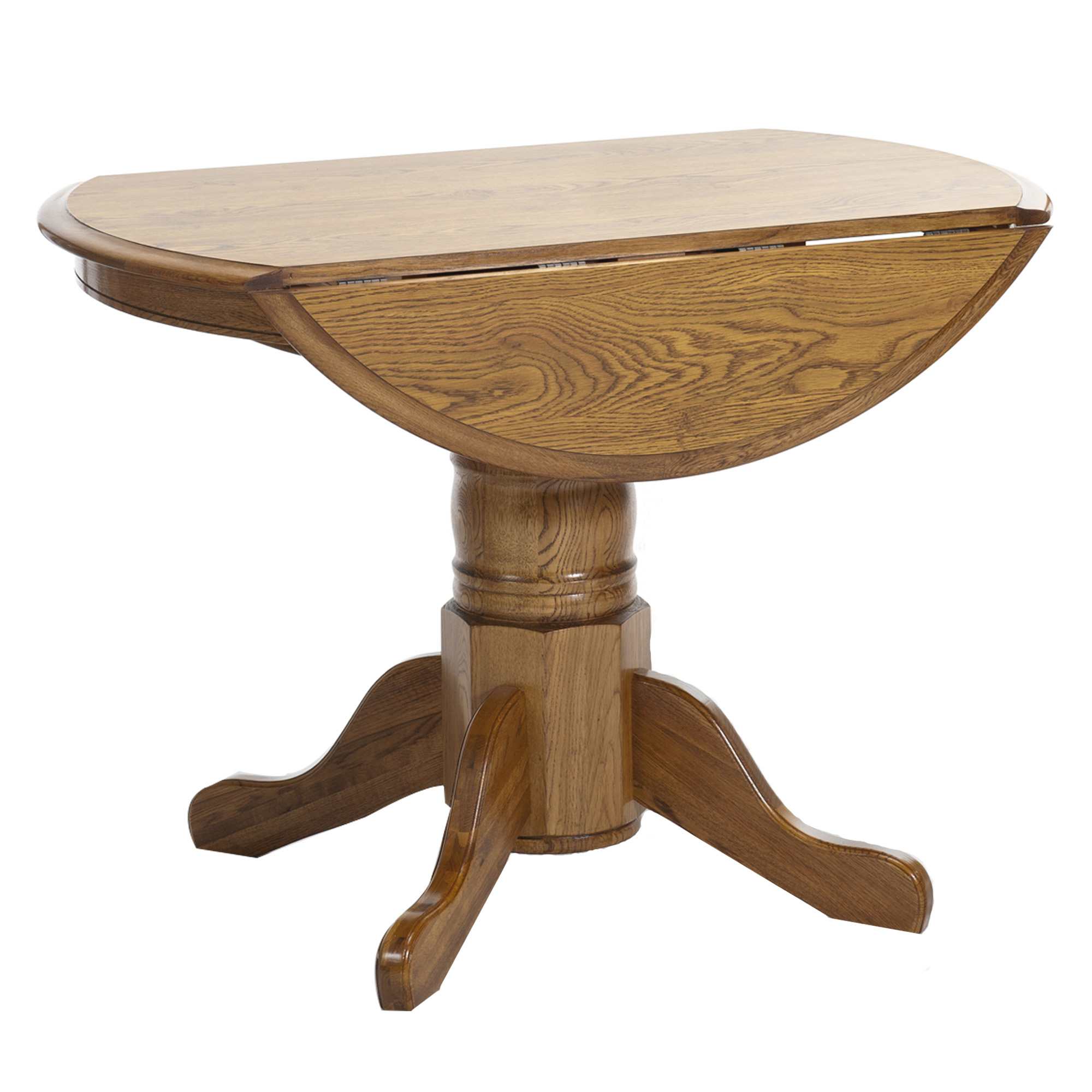 Classic Oak Chestnut Laminate Drop Leaf Table Intercon Furniture